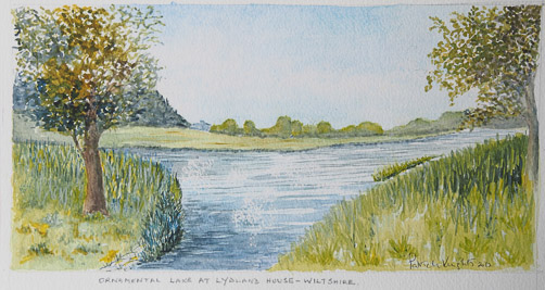 Ornamental Lake at Lydland House,Wiltshire