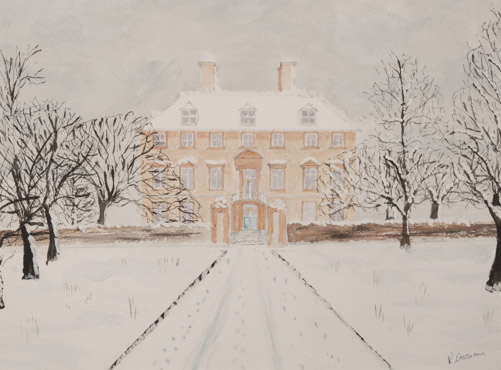 Thorpe Hall in Winter