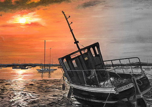 Sunset Boat