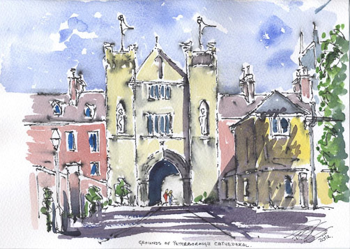 Grounds of Peterborough Cathedral