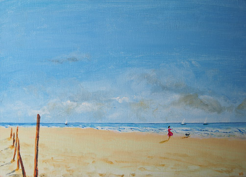 Girl on a beach
